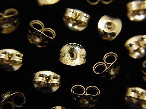 14KGF Earnuts 5x4mm 10pcs (5pairs )