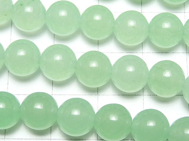 Pastel green jade round 8mm 1strand beads (aprx.15inch/36cm)