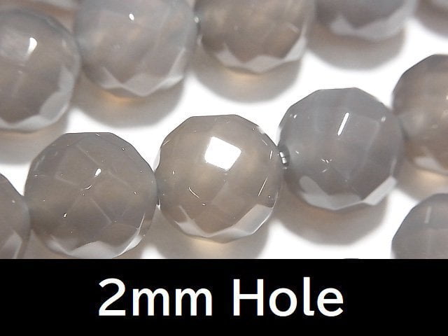 Faceted Round, Onyx Gemstone Beads