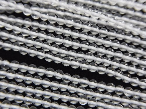 Crystal Quartz, Round Gemstone Beads