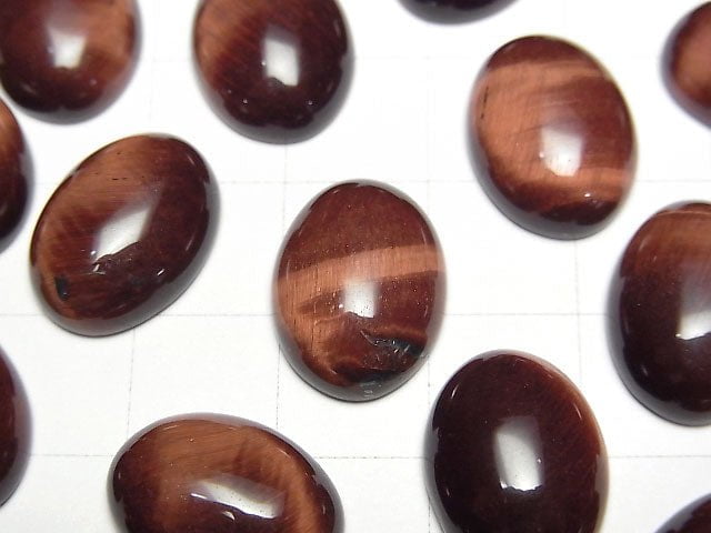 Roter Tigerauge AA++ Ovaler Cabochon 16x12mm 2Stk 3,59 $!