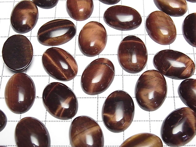 Red Tiger's Eye AA ++ Oval Cabochon 18x13mm 2pcs $3.79!