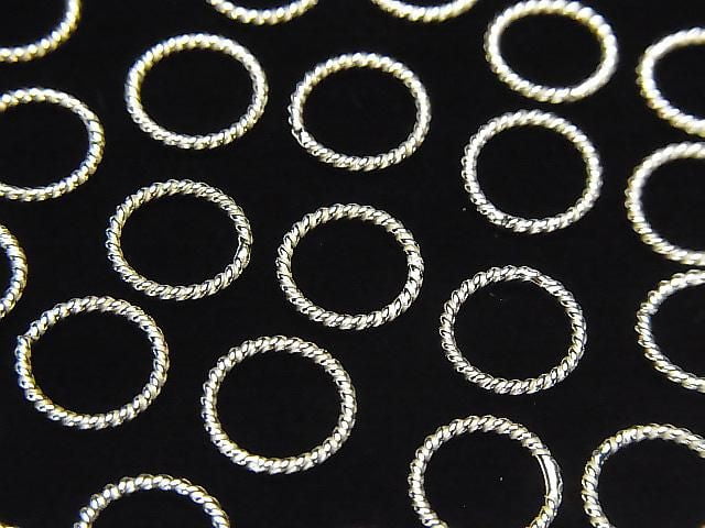 Silver 925 Rope Ring (Non-opening) Pure Silver Finish 4, 6, 8, 10, 12, 14mm 5pcs