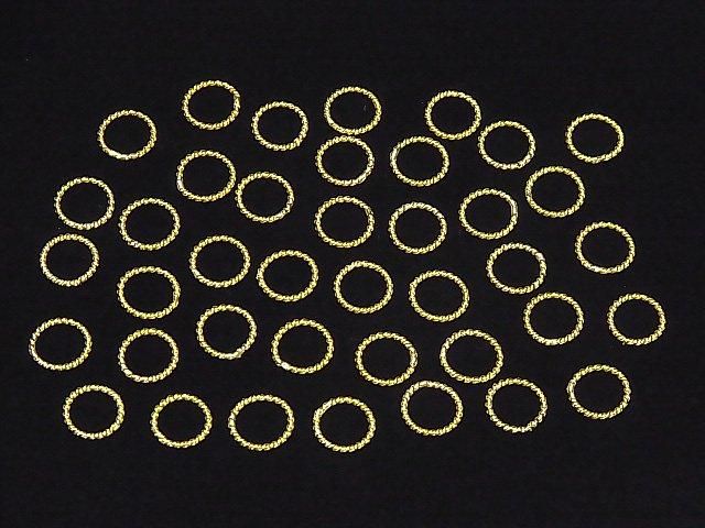 Bague Corde en Argent 925 (Non ouvrable) 18KGP 4 6 8 10 12 14mm 5pcs