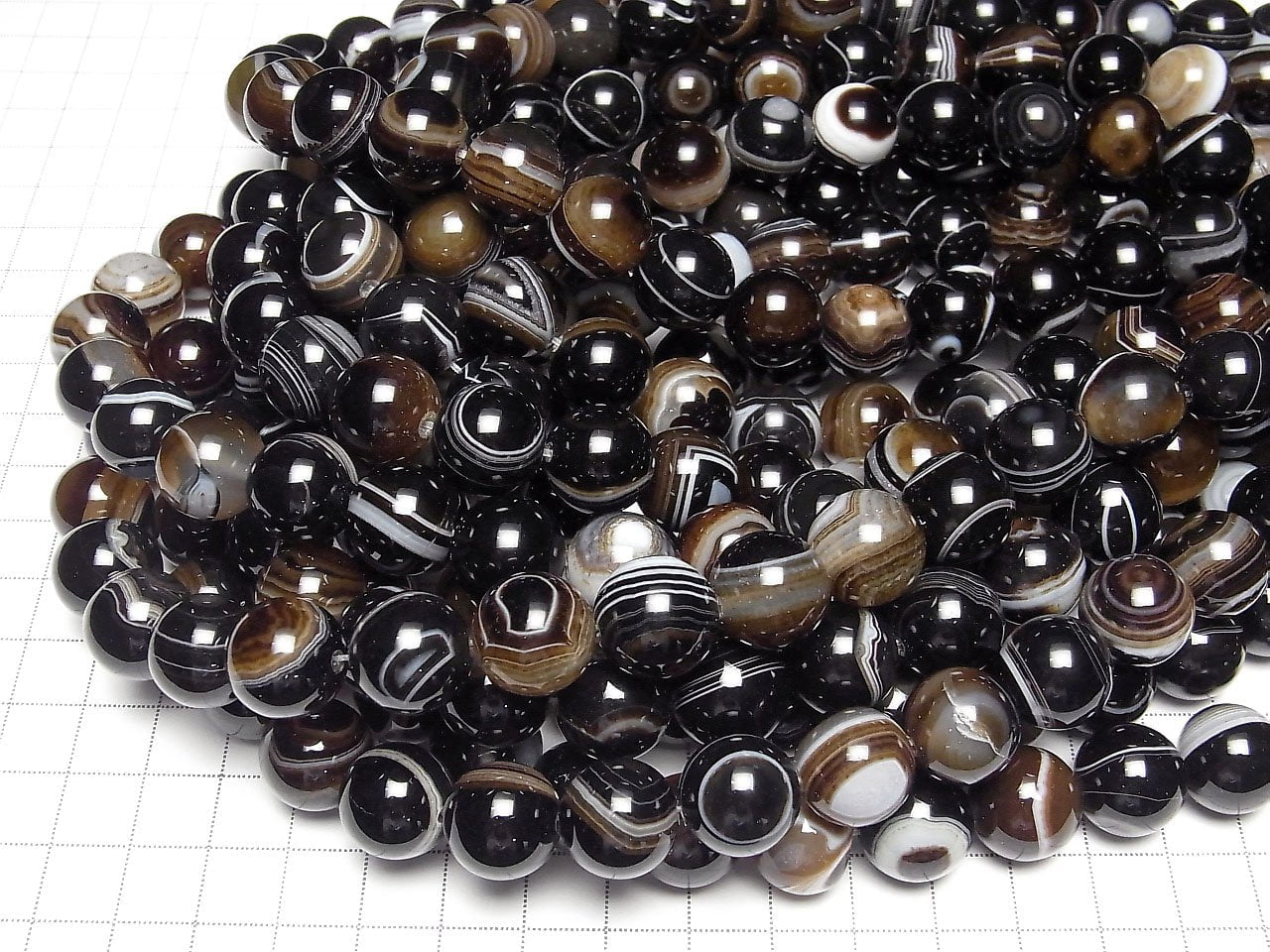 Agate Tibétaine (Agate Œil) AAA Ronde 14mm Demi-fil ou 1 fil Perles (environ 15 pouces/36 cm)