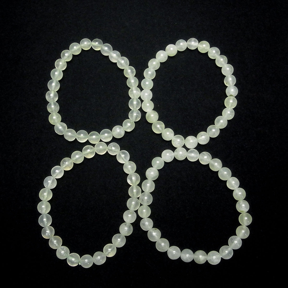 Prehnit AA++ Rund 8mm Armband