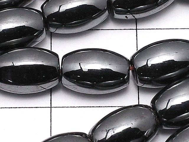 Magnetic! Hematite Rice 8x5x5mm 1strand beads (aprx.15inch/38cm)