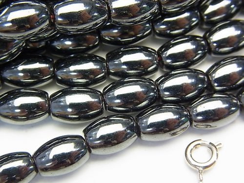 Magnetic! 1strand $4.79! Hematite Rice 9x6mm x6mm 1strand beads (aprx.15inch/38cm)