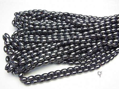 Magnetic! 1strand $4.79! Hematite Rice 9x6mm x6mm 1strand beads (aprx.15inch/38cm)