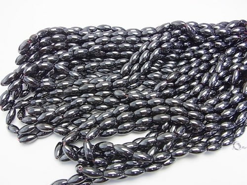 Magnetic! 1strand $5.79! Hematite Rice 12x6mm x6mm 1strand beads (aprx.15inch/38cm)