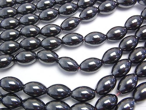 Magnetic! 1strand $5.79! Hematite Rice 12x8mm x8mm 1strand beads (aprx.15inch/38cm)