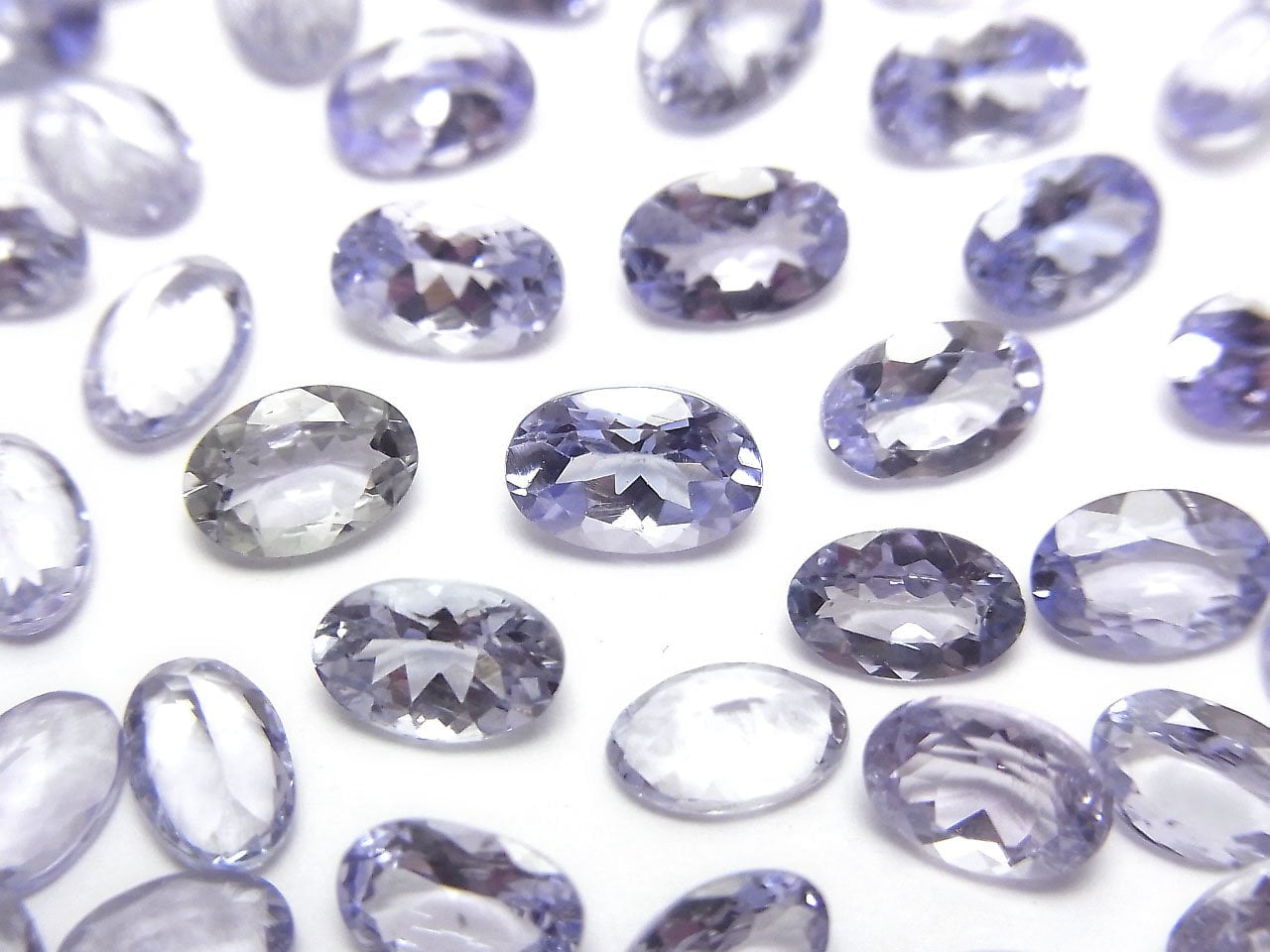 高品質坦桑石 AAA 裸石 橢圓刻面 6x4mm 2顆