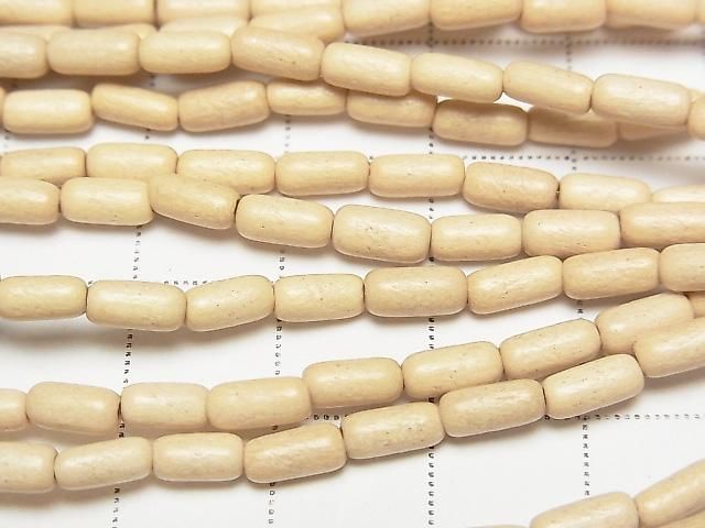Whitewood Rice beads, 7x3x3mm, 1 strand (approx. 15 inches/38 cm)