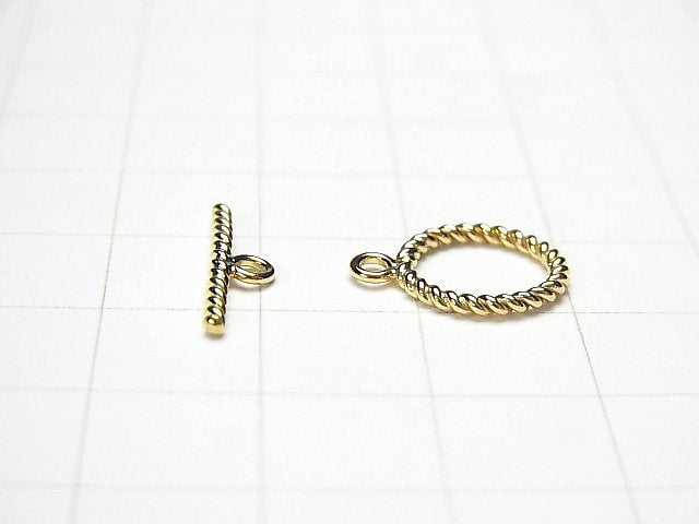 14KGF Toggle 11mm Twist 1pair