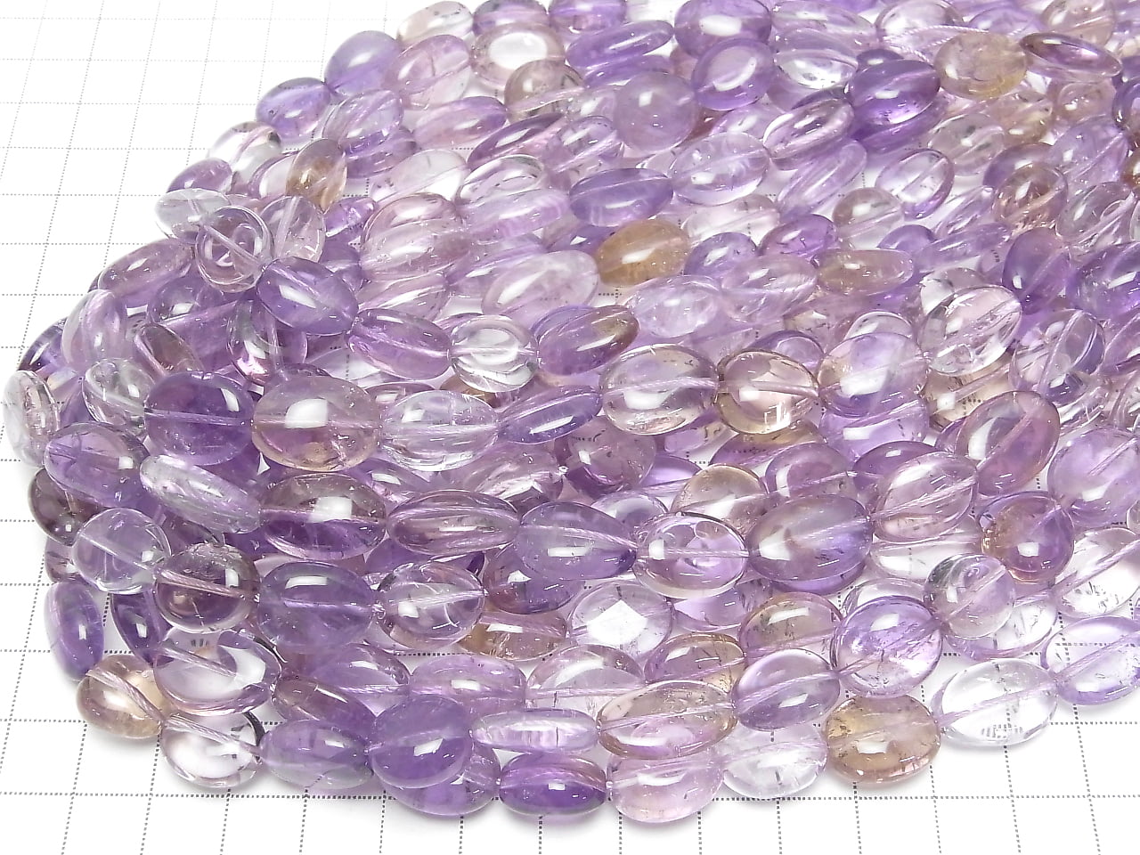 Amethyst xCitrin AA++ Nugget 1Strang Perlen (ca. 15 Zoll / 36 cm)