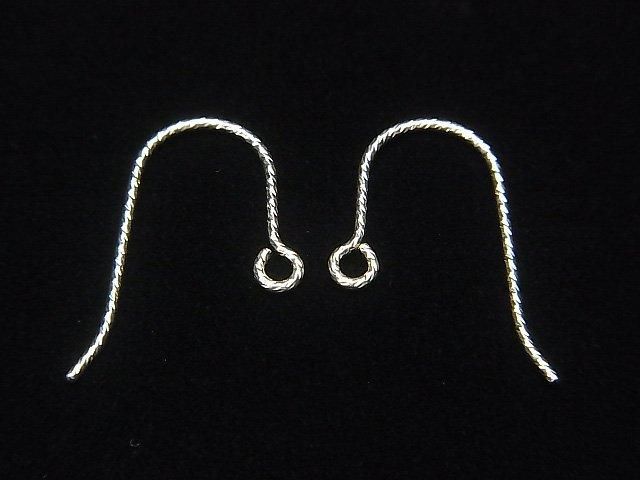 925純銀耳勾 20x12mm 閃耀 1對