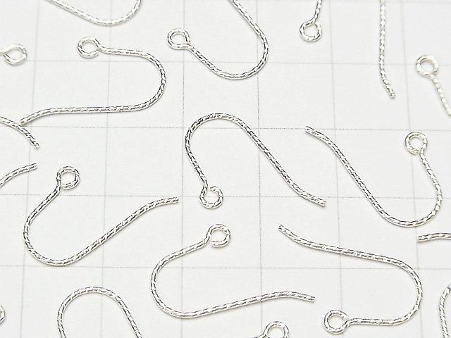 925純銀耳勾 20x12mm 閃耀 1對