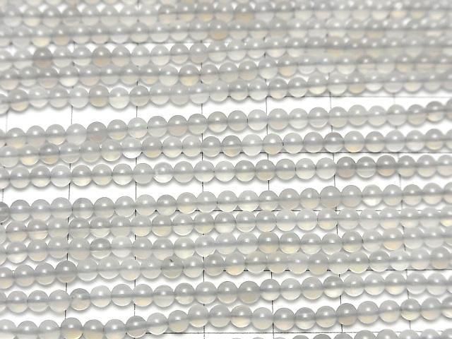 Gray Onyx AAA Round 3mm 1strand beads (aprx.15inch/38cm)