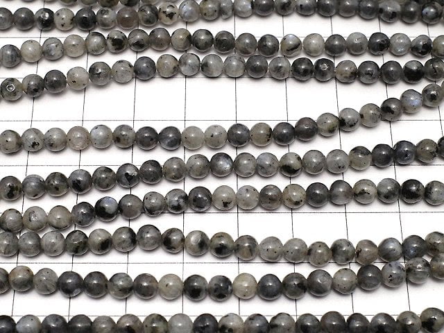 Larvikite Round 4-5mm 1strand beads (aprx.15inch/38cm)