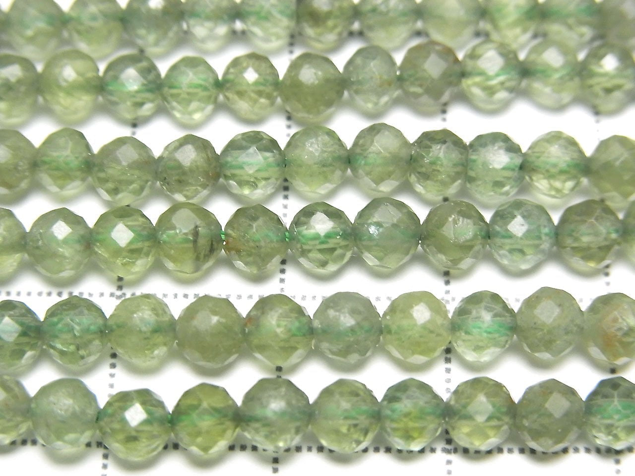 Hochwertiger! Grüner Apatit AA++ facettierte Runde 4mm 1-Strang-Perlen (ca. 15 Zoll/36 cm)