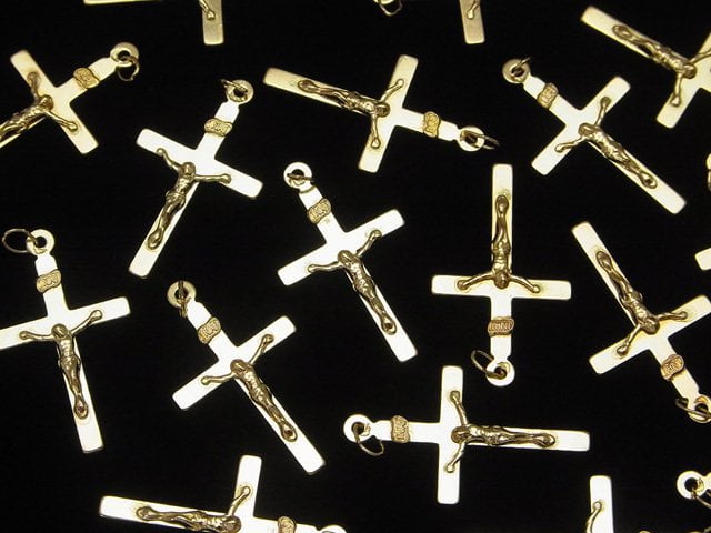 14KGF Charm 30 x 18 mm Cross 1 pc $13.99