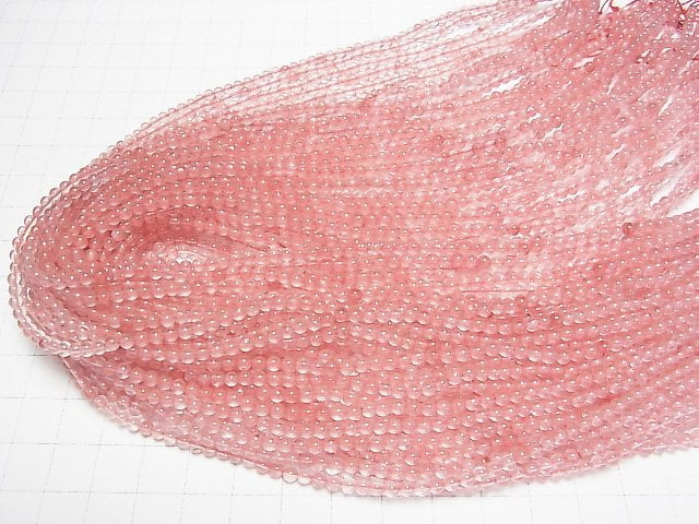 1strand $3.79! Cherry Quartz Glass Round 3mm 1strand beads (aprx.15inch/38cm)