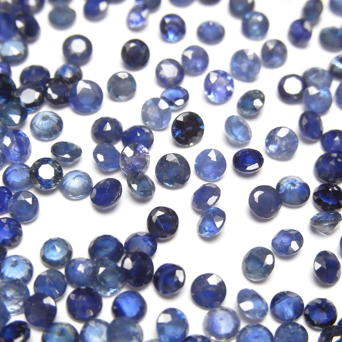 High Quality Sapphire AAA Loose stone Round Faceted 3x3mm 4pcs