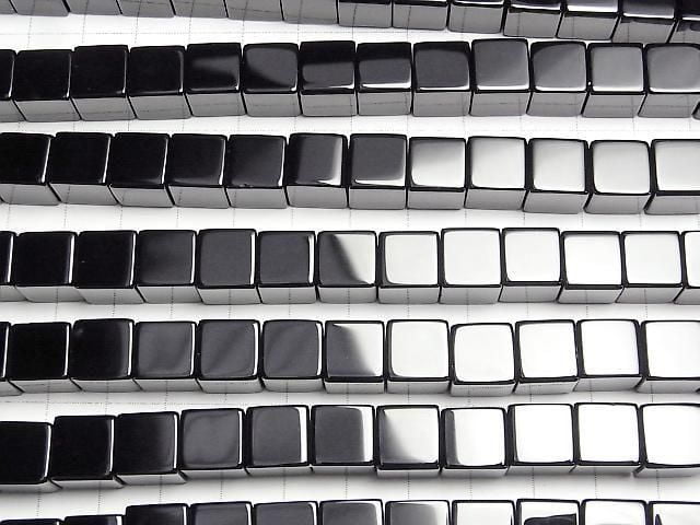 Onyx Cube 10x10x10mm half or 1strand beads (aprx.15inch/38cm)