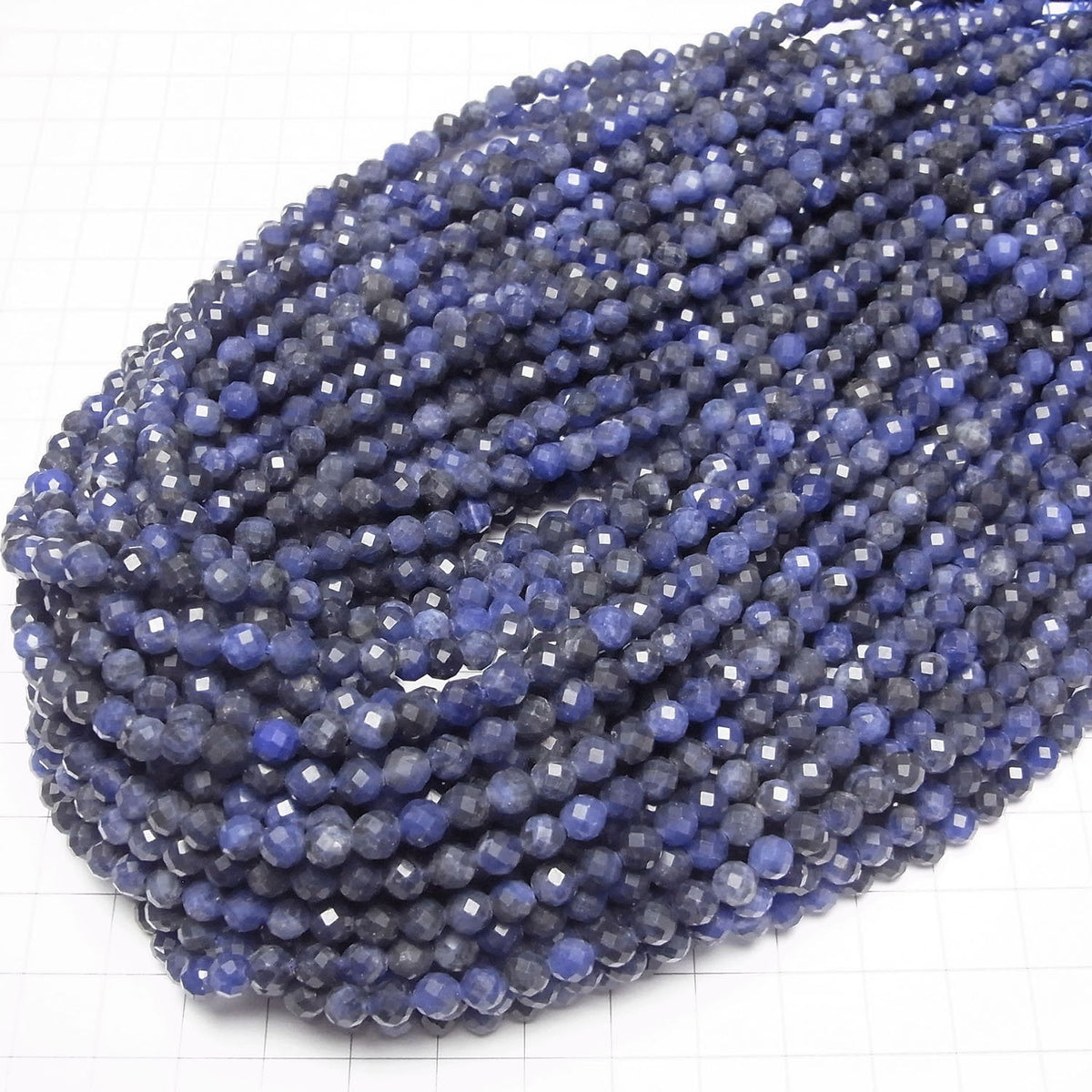 High Quality! Sodalite AA++ Faceted Round 5mm 1strand beads (aprx.15inch/36cm)