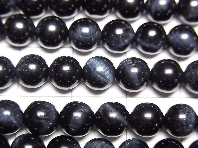 天然藍虎眼石 AAA 圓珠 6mm 一串(約15英吋/38公分)