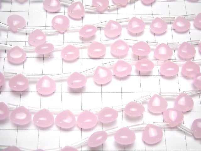Light Pink Jade Chestnut 10x10x5mm 1strand beads (aprx.15inch / 38cm)