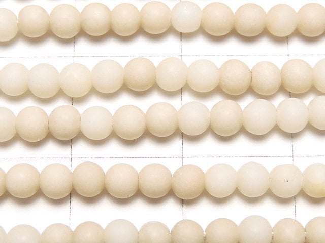 Riverstone Frost Processing (Matte) Round 3mm 1strand beads (aprx.15inch / 37cm)