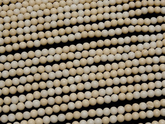 Riverstone Frost Processing (Matte) Round 3mm 1strand beads (aprx.15inch / 37cm)