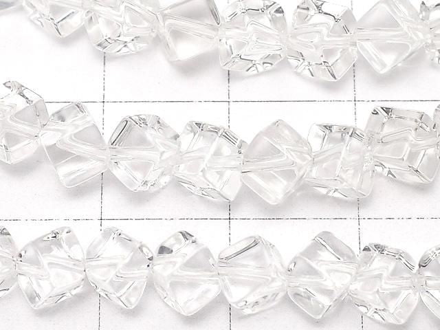 Crystal Quartz AAA Dice 6x6x6mm Half or 1strand beads (approx. 15 inch/36 cm)