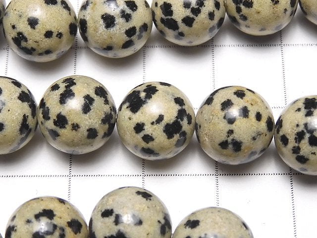 Dalmatian Jasper Round 10mm 1strand beads (aprx.15inch/36cm)