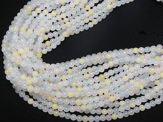 Multicolor Jade Round 6mm 1strand beads (aprx.15inch/36cm)