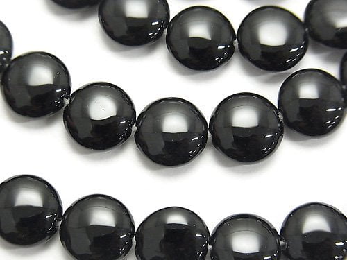 Onyx Coin 10x10x5mm 1strand beads (aprx.15inch/38cm)