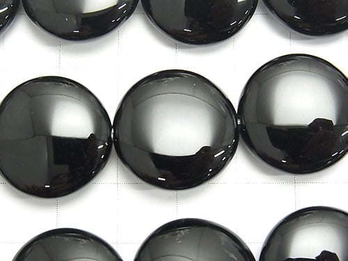 Onyx Coin 20x20x8mm half or 1strand beads (aprx.15inch/36cm)