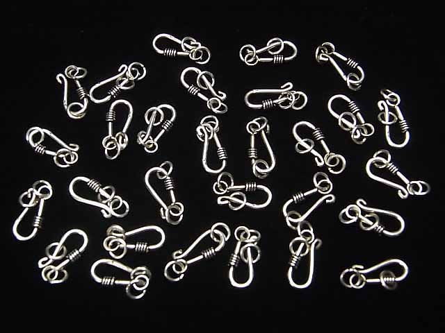 Silver925 Jump Ring with U Hook 14x6mm 1pc