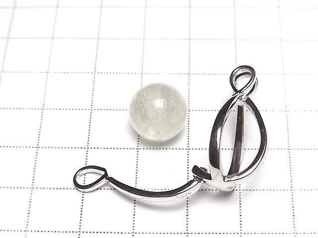 Libysches Wüstenglas 12mm Ball Anhänger Silber925