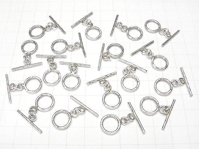 Karen Silver Patterned Toggle Glasses, 10mm, 1 pair