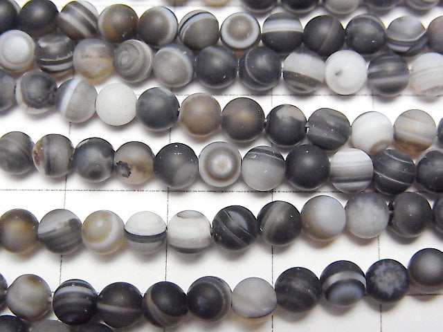 1strand $6.79! Frost Tibetan Agate (Eye Agate) Round 4mm 1strand beads (aprx.15inch / 36cm)