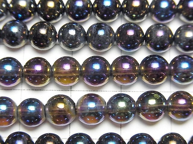 Flash,Smoky Quartz Round 6mm 1strand beads (aprx.15inch/38cm)