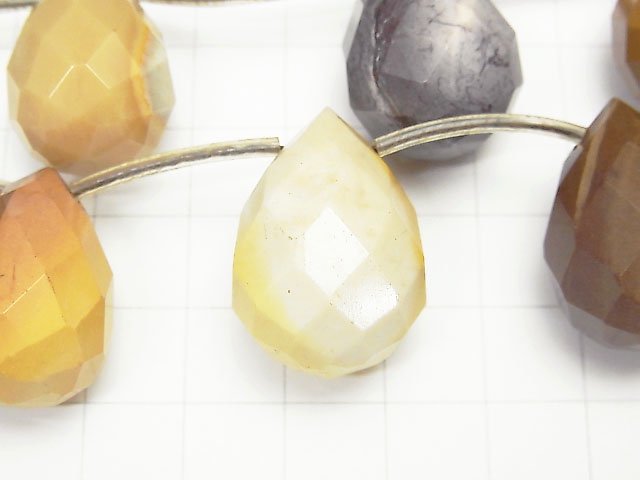 Mookaite Faceted Drop 24x17x17 half or 1strand beads (aprx.15inch/38cm)