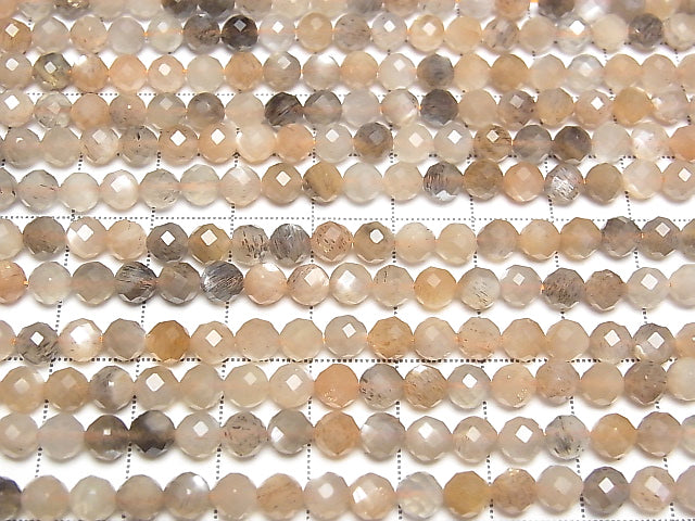 High Quality! 1strand $11.79! Multi Color Moonstone AAA Faceted Round 5mm 1strand beads (aprx.15inch / 38cm)