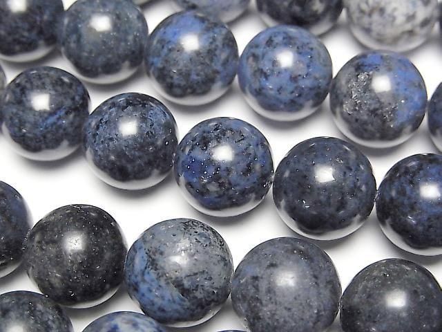 藍線石圓珠 12mm 半串或 1 串 (約 15 英吋/36 公分)