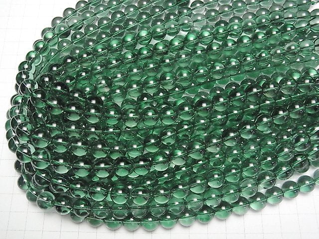 Green Quartz Round 10mm half or 1strand beads (aprx.15inch/37cm)