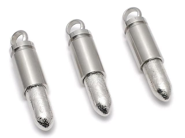 Meteorite (Muonionalusta) Bullet Pendant 32x9mm 1pc