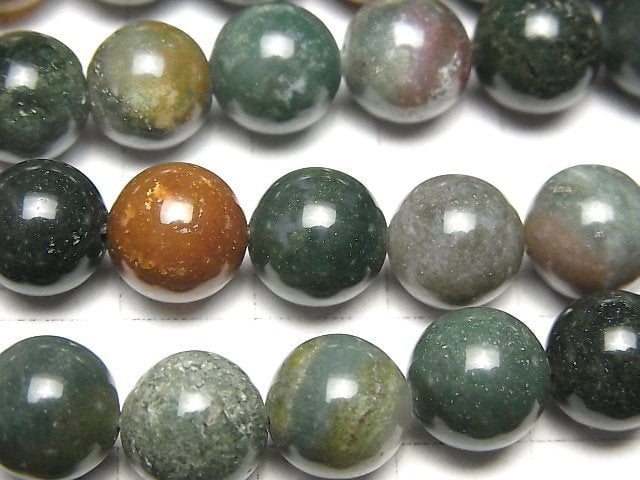 Indian Agate Round 10mm 1strand beads (aprx.15inch/36cm)