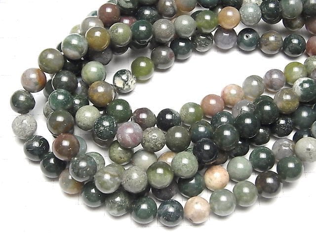 Indian Agate Round 10mm 1strand beads (aprx.15inch/36cm)
